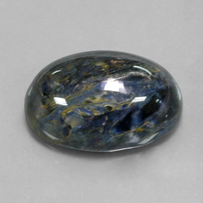 12.78캐럿 천연 멀티컬러 피터사이트, 타원형 컷, 17.9×13.1 mm, 불투명체