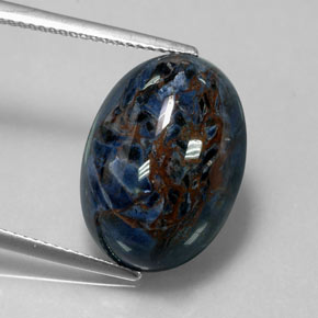 12.59캐럿 천연 멀티컬러 피터사이트, 타원형 컷, 18×13.1 mm, 불투명체