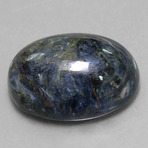12.62캐럿 천연 멀티컬러 피터사이트, 타원형 컷, 17.9×13.1 mm, 불투명체