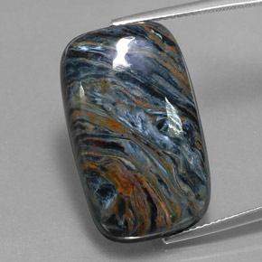 22.09캐럿 천연 멀티컬러 피터사이트, 바게트, 24.4×14.9 mm, 불투명체