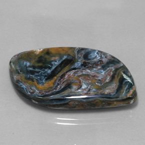 36.00캐럿 천연 멀티컬러 피터사이트, 멋진 모양, 35.4×21.4 mm, 불투명체