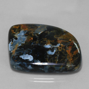 57.58캐럿 천연 멀티컬러 피터사이트, 멋진 모양, 33.6×27.9 mm, 불투명체