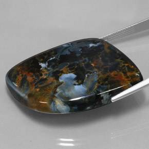 57.58캐럿 천연 멀티컬러 피터사이트, 멋진 모양, 33.6×27.9 mm, 불투명체