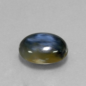 2.27캐럿 천연 멀티컬러 피터사이트, 타원형 컷, 10.3×7.9 mm, 불투명체