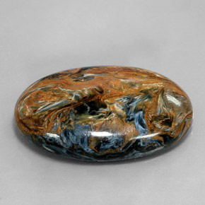 31.58캐럿 천연 멀티컬러 피터사이트, 타원형 컷, 30.4×22.3 mm, 불투명체