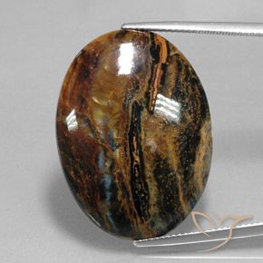 23.92ct 자연스러운 다색 피터사이트, 타원형, 불투명체