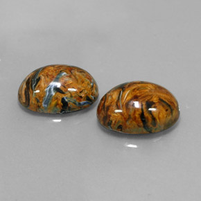 캐럿 천연 멀티컬러 피터사이트 보석, 타원형 컷, 14×10.2 mm, 불투명체
