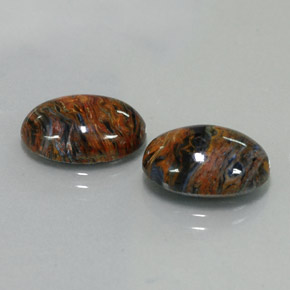 캐럿 천연 멀티컬러 피터사이트 보석, 타원형 컷, 14×10.1 mm, 불투명체