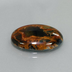 5.53캐럿 천연 멀티컬러 피터사이트, 타원형 컷, 18×13.1 mm, 불투명체