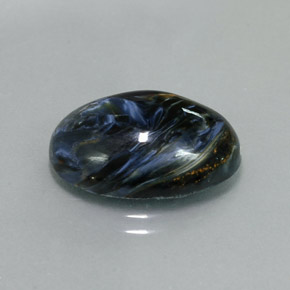 9.68캐럿 천연 멀티컬러 피터사이트, 타원형 컷, 17.9×13 mm, 불투명체