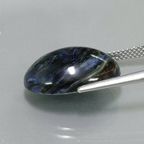 9.68캐럿 천연 멀티컬러 피터사이트, 타원형 컷, 17.9×13 mm, 불투명체