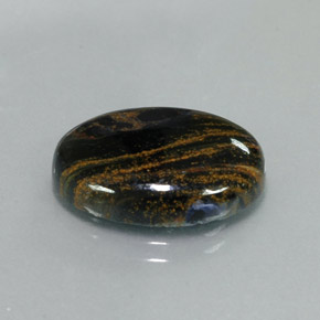 8.24캐럿 천연 멀티컬러 피터사이트, 타원형 컷, 18.1×13.2 mm, 불투명체