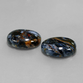 캐럿 천연 멀티컬러 피터사이트 보석, 타원형 컷, 18.2×13.2 mm, 불투명체