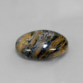8.02캐럿 천연 멀티컬러 피터사이트, 타원형 컷, 17.8×13.1 mm, 불투명체