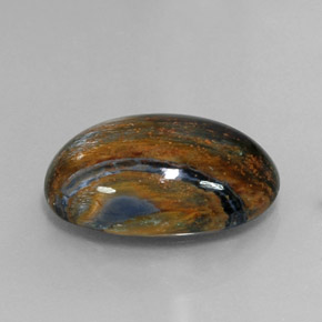 10.13캐럿 천연 다색 피터사이트, 타원형 컷, 불투명체