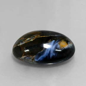 10.98캐럿 천연 멀티컬러 피터사이트, 타원형 컷, 17.9×13.1 mm, 불투명체