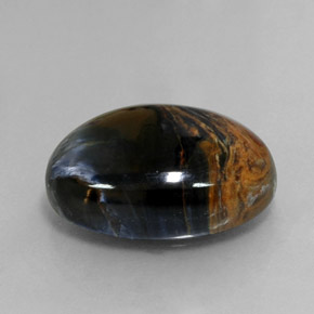 12.64캐럿 천연 멀티컬러 피터사이트, 타원형 컷, 17.9×13 mm, 불투명체