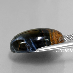 12.64캐럿 천연 멀티컬러 피터사이트, 타원형 컷, 17.9×13 mm, 불투명체