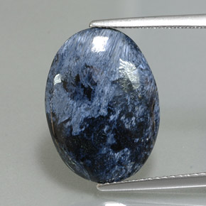 5.59캐럿 천연 멀티컬러 피터사이트, 타원형 컷, 17.7×12.9 mm, 불투명체