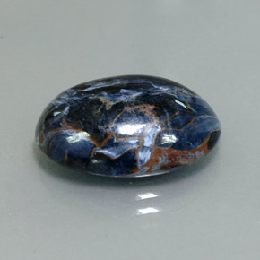 9.37캐럿 천연 멀티컬러 피터사이트, 타원형 컷, 17.9×13.2 mm, 불투명체