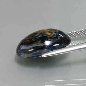 9.96캐럿 천연 멀티컬러 피터사이트, 타원형 컷, 17.6×13.2 mm, 불투명체