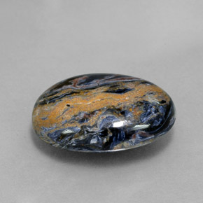 8.32캐럿 천연 멀티컬러 피터사이트, 타원형 컷, 17.1×12.7 mm, 불투명체