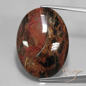22.29ct 자연스러운 다색 피터사이트, 타원형, 불투명체