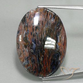 20.97ct 자연스러운 다색 피터사이트, 타원형, 불투명체