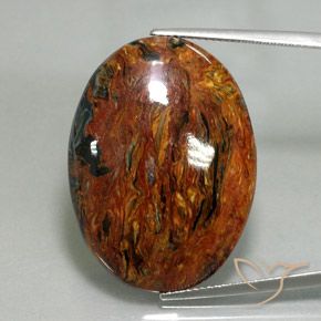 28.89ct 자연스러운 다색 피터사이트, 타원형, 불투명체