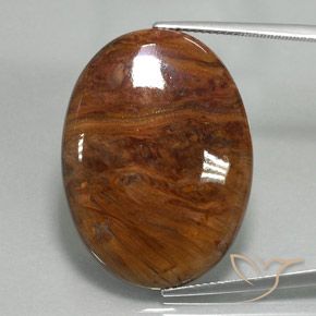 27.20ct 자연스러운 다색 피터사이트, 타원형, 불투명체