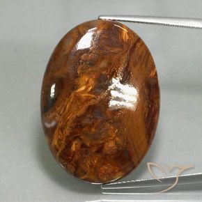 26.09ct 자연스러운 다색 피터사이트, 타원형, 불투명체