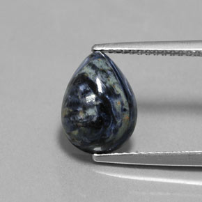 2.64캐럿 천연 멀티컬러 피터사이트, 배 모양, 10.9×8 mm, 불투명체