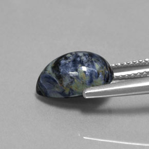 2.64캐럿 천연 멀티컬러 피터사이트, 배 모양, 10.9×8 mm, 불투명체