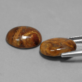 캐럿 천연 멀티컬러 피터사이트 보석, 타원형 컷, 11.8×9.8 mm, 불투명체