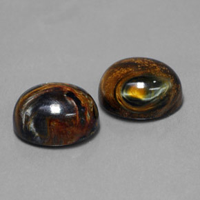 캐럿 천연 다색 피터사이트 보석, 타원형 컷, 불투명체