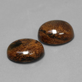 캐럿 천연 다색 피터사이트 보석, 타원형 컷, 불투명체