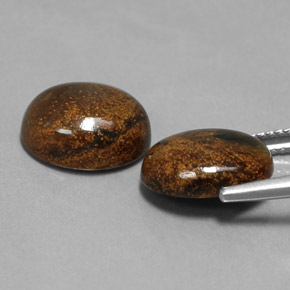 캐럿 천연 다색 피터사이트 보석, 타원형 컷, 불투명체