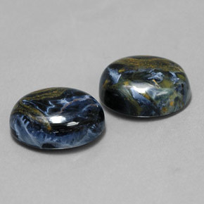 캐럿 천연 멀티컬러 피터사이트 보석, 타원형 컷, 12.2×10.1 mm, 불투명체