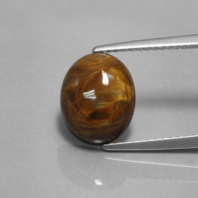 2.80캐럿 천연 멀티컬러 피터사이트, 타원형 컷, 10.9×8.9 mm, 불투명체