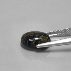 3.33캐럿 천연 멀티컬러 피터사이트, 타원형 컷, 11.1×8.9 mm, 불투명체