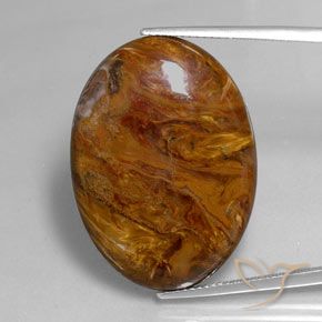 30.70ct 자연스러운 다색 피터사이트, 타원형, 불투명체