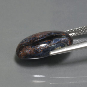 4.65캐럿 천연 다색 피터사이트, 타원형, 불투명체