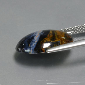 5.30캐럿 천연 다색 피터사이트, 타원형 컷, 불투명체