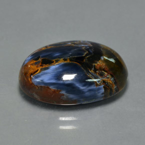 10.35캐럿 천연 멀티컬러 피터사이트, 타원형 컷, 17.9×13.2 mm, 불투명체