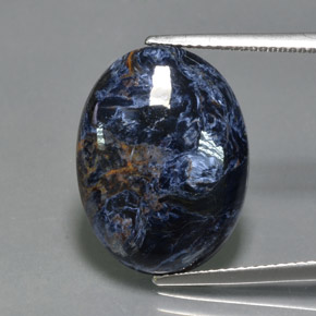 10.42캐럿 천연 멀티컬러 피터사이트, 타원형 컷, 20×15 mm, 불투명체