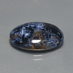 10.42캐럿 천연 멀티컬러 피터사이트, 타원형 컷, 20×15 mm, 불투명체