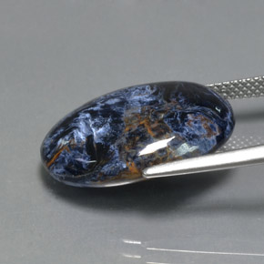 10.42캐럿 천연 멀티컬러 피터사이트, 타원형 컷, 20×15 mm, 불투명체