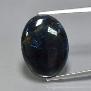 10.70캐럿 천연 멀티컬러 피터사이트, 타원형 컷, 불투명체