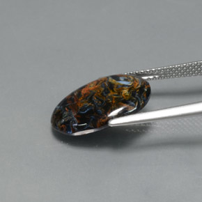 4.67캐럿 천연 멀티컬러 피터사이트, 타원형 컷, 15.7×11.8 mm, 불투명체