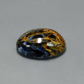 11.81캐럿 천연 멀티컬러 피터사이트, 타원형 컷, 17.9×13.2 mm, 불투명체